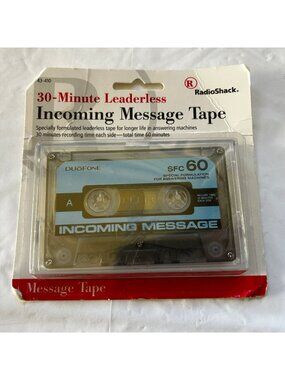 Radio Shack 43-410 Duofone 30 Minute Incoming Message Tape answer machine